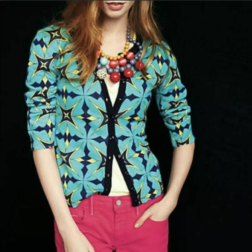 Anthropologie Tabitha Aquascope Cardigan